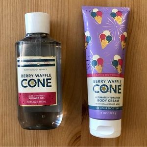 Bath & Body Works Berry Waffle Cone Set